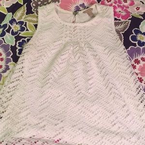 Banana Republic white top size L